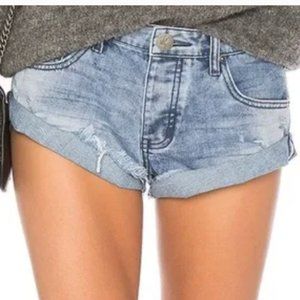 One X One Teaspoon Bandit Twisted Cuff Coastal Boho Festival Blogger Shorts-29